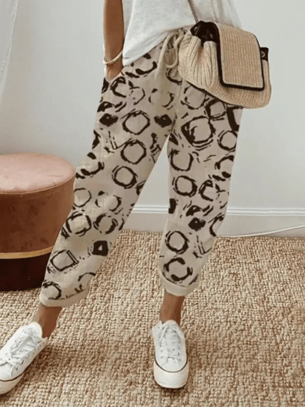 Linnea | Eleganta byxor i bomullslinne 1+1 GRATIS