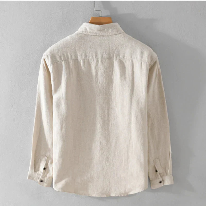 Kairos – Men's Linen-Cotton Long Sleeve Shirt